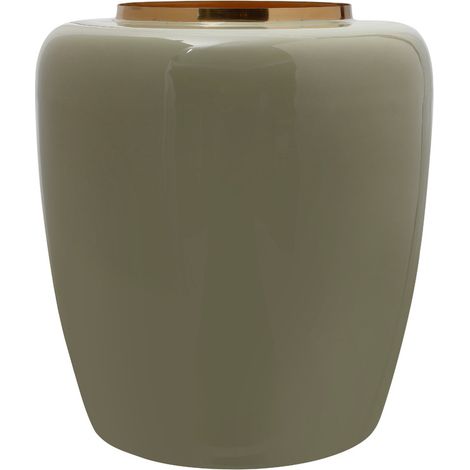 Vaso Art Deco 125 in metallo menta e oro (1/3)