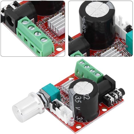 Module Amplificateur Audio Stéréo Numérique Mini Carte PAM8610 avec Potentiomètre de Volume DC 8V-12V (1/5)