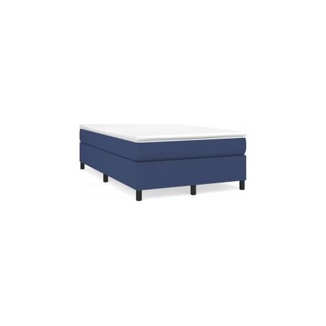 Sommier à lattes de lit avec matelas Bleu 120x200 Tissu (1/5)