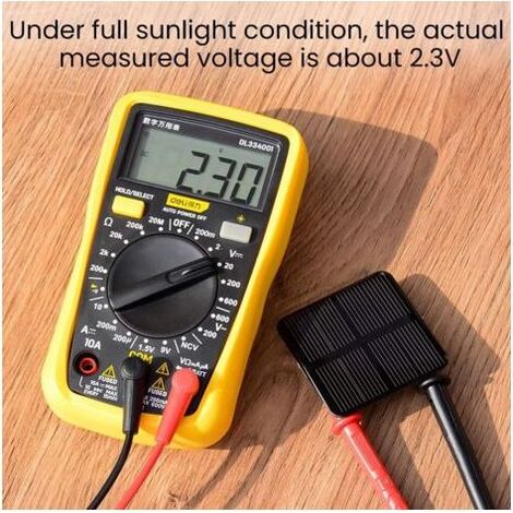10 Pièces Mini panneau solaire, monocristallines mini cellules solaires 50mm x 50mm 2V 160mA pour charge de panneaux solaires DIY (1/5)