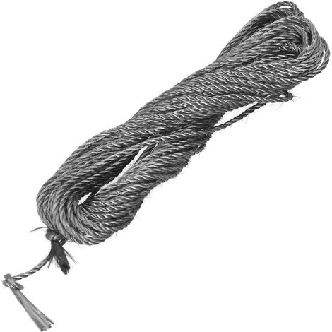 Corde en fibre de carbone et graphite, légère, conductrice, résistante aux hautes températures, diamètre 4mm, câble flexible (1/5)