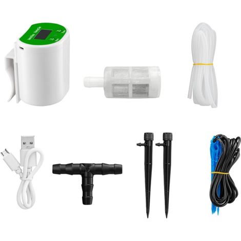 royaluxe -Système d'arrosage automatique pour plantes en pot, système d'arrosage automatique pour plantes avec 8 goutts d'irrigation et 2 arross (1/5)