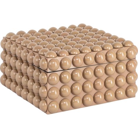 Boîte de rangement beige à relief bombé - beige (1/5)