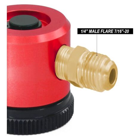 Régulateur de débit d'azote, outil de purge à l'azote, régulateur de brasage par purge, construction durable en laiton, adapté à divers systèmes. (1/3)