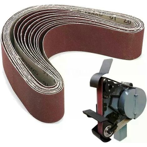 Bandes abrasives, largeur 50 mm, périmètre 686 mm, grains 60/80/100/120/150/180/240/320/600/800/1000, accessoire pour outils (1/5)