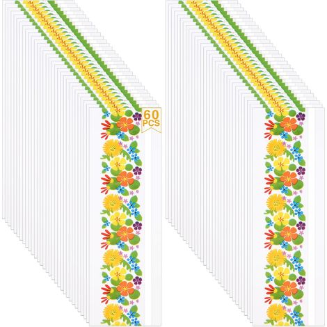 JSSEVN-Paquet de 60 pièges Autocollants à Mouches, pièges à Mouches pour fenêtre, papiers pièges Collants à Mouches, Attrape-Mouches d'intérieur (1/5)