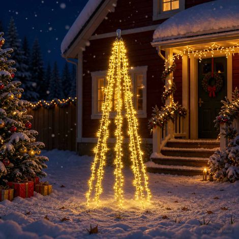 vidaXL Christmas Tree Lights with 8 LEDs 1000 LEDs Warm White (1/5)