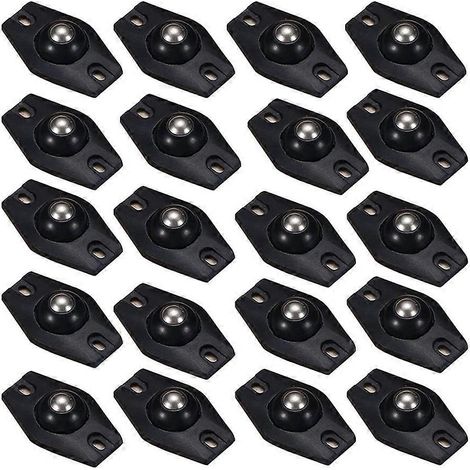 20 mini roulettes pivotantes, roulettes pour meubles, roulettes pivotantes auto-adhésives, mini roulettes universelles 360° - JBMEDIA (1/4)
