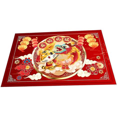 Tapis d'entrée en polyester, tapis de bain antidérapant pour salle de bain, décoration de fête-Naughty Tigers (1/5)