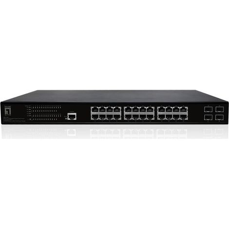 LevelOne GEP-2861 switch Gestionado L2 Gigabit Ethernet (10/100/1000) Energía sobre Ethernet (PoE) 1U Negro (1/3)