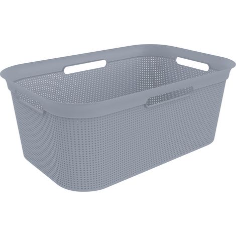 Rotho Wäschekorb Brisen 41 L misty blau Wäschebehälter