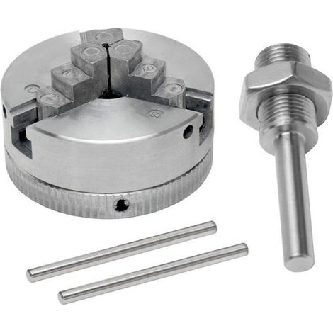 Mandrin Tourà Bois-Mini Toura Bois Mandrin,M121 Mandrin en Alliage de Zinc 3 Mors Mandrin Manuel Perceuse éLectrique Bielle Outil (1/4)