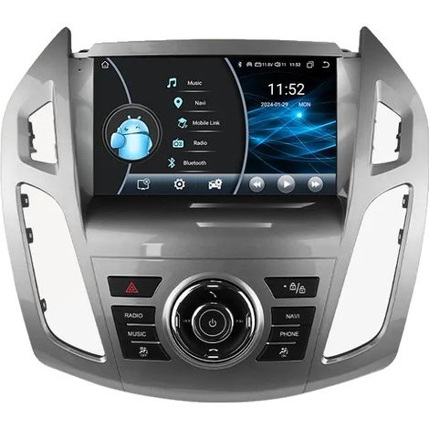Lettore multimediale per auto, interfaccia touchscreen, sistema di navigazione, compatibile con Ford Transit Connect, W7 AI AHDC2 (1/2)