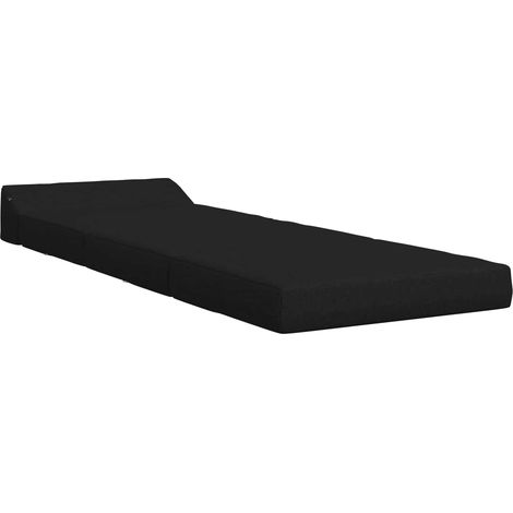 Divano Letto  Sofa bed Pieghevole Nero 200 x 70 x 10 cm Tessuto (1/5)