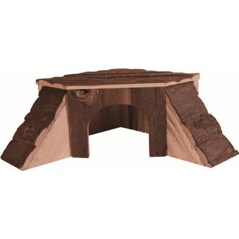 Maison thordis, cochon d'inde, en bois d'écorce - 35 × 15 × 37/37 cm