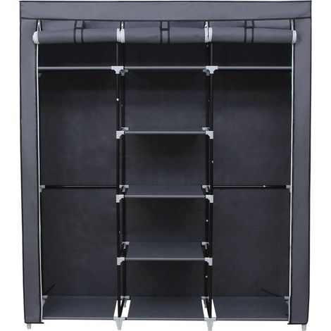 Armario armario 175 x 150 x 45 cm gris (1/3)