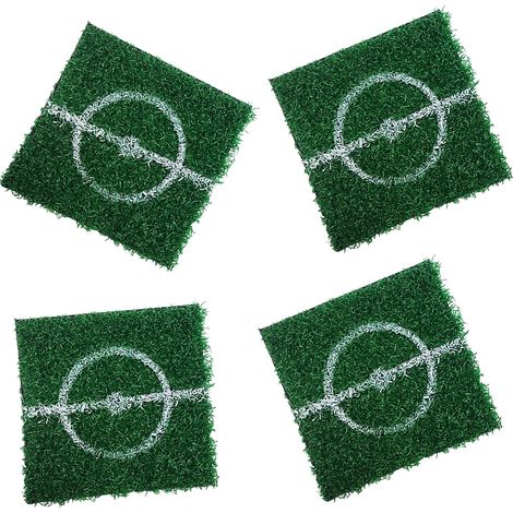 4 Dessous de Verre Football en Gazon synthétique - Décoration de Table Football (1/5)