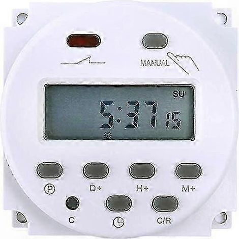 Programmateur LCD 12V CC 16A, 28 réglages, minuterie intelligente pour domotique et automatisation résidentielle (1/5)