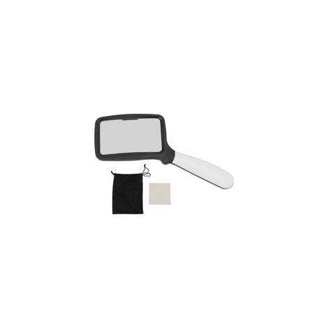 Lupa de bolsillo plegable con 5 luces LED, lupa de lectura rectangular de gran formato 3X, brillo LED ajustable para personas mayores.