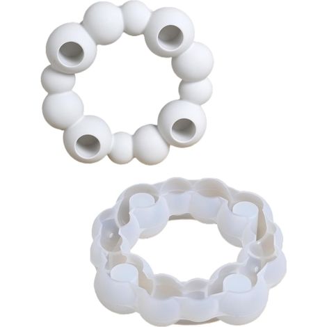 Moule Pour Bougeoirs,Moule En Silicone Pour Porte-Bougies Moules Artisanaux pour Époxy Béton Plâtre Ciment Argile,Pour Décoration D'intérieur Centre De Table De (1/5)