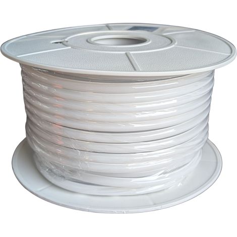 Striscia Led 220V AC IP65 Da 50 Metri, 10W/M 260LED/M 888LM/M, Tagliabile Ogni 5cm, CRI≥85 10X7mm, Angolo 180°, IP65, Tanti Accessori Inclusi, Disponibili 3000K 4000K 6500K (Bianco Neutro 4000K)