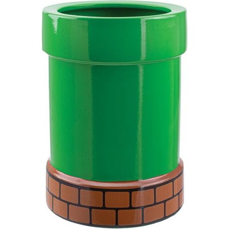 Paladone Super Mario Pipe Plant and Pen Pot porta lápices Cerámico Verde, Naranja (1/2)