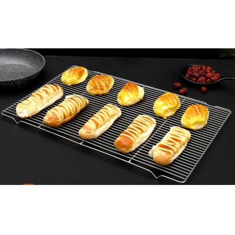 Grille de four 300X450 mm Four, cuisinière Convient pour griller,barbecue,cuire des gâteaux et des biscuits Grille refroidissement (1/3)
