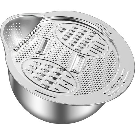 1 Passoire premium en acier inoxydable 304 — Bassin de qualité alimentaire pour le lavage du riz et des légumes (1/5)