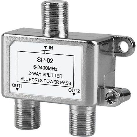 Répartiteur de câble coaxial compatible avec les systèmes d'antennes 5-2400 MHz (1/4)