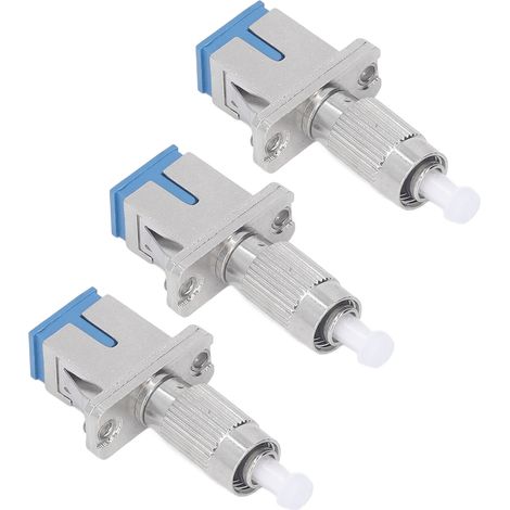 Lot de 3 adaptateurs convertisseurs fibre optique FC mâle vers SC femelle pour localisateur de défauts visuel (1/5)