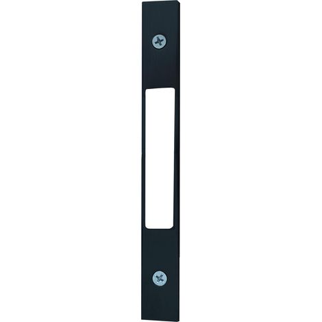 Serrure simple européenne en aluminium, finition noire, 170 x 22 x 6,15 mm (1/5)