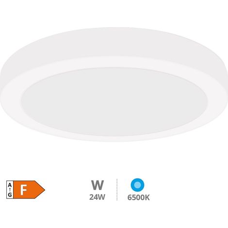Downlight superficie LED redondo Nilsia 30 cm 24W blanco