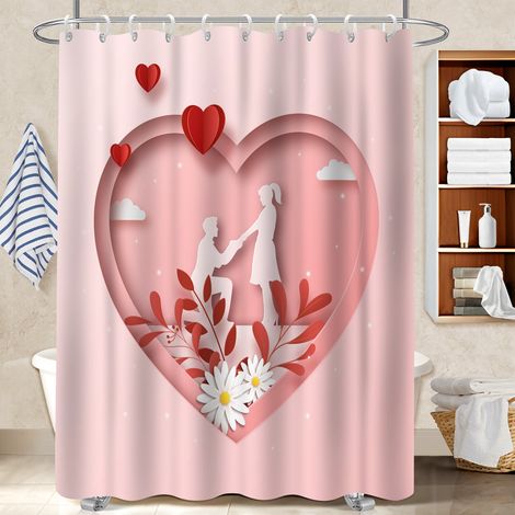 Rideau douche polyester 180x180 robuste housse de baignoire pour une déco unique (1/5)
