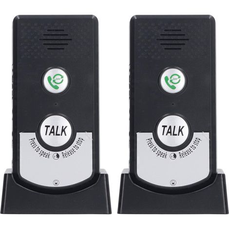 2 pcs interphone sans fil H8 deux voies portable longue portée 1000m pour maison bureau visiophone sonnerie ABS rechargeable 3.7V 1800mAh (1/5)
