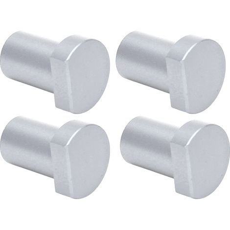 Lot de 4 goupilles d'établi 19 mm alliage aluminium robuste butée de bois travail tenons de serrage argentés (1/5)