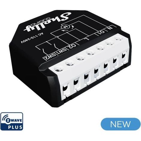 Shelly Qubino Wave Rollo Controller schwarz 110-240 V