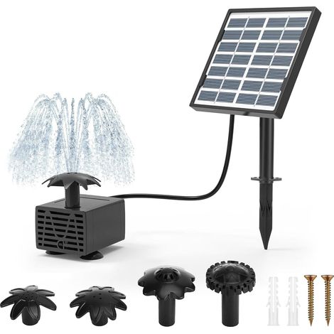 1 Pompe Solaire, 2.5W, 5 Buses, Fontaine, Bassin, Jardin (1/5)
