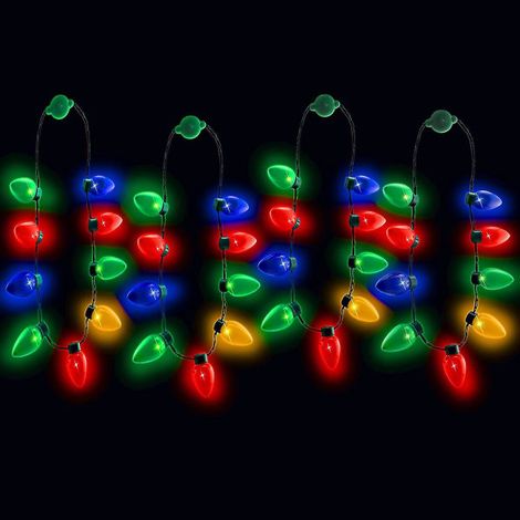 Collier lumineux LED pour chien, Guirlande de Noël lumineuse, Tour de cou clignotant, Accessoire de fête, 1 pièce, couleur assortie (1/4)