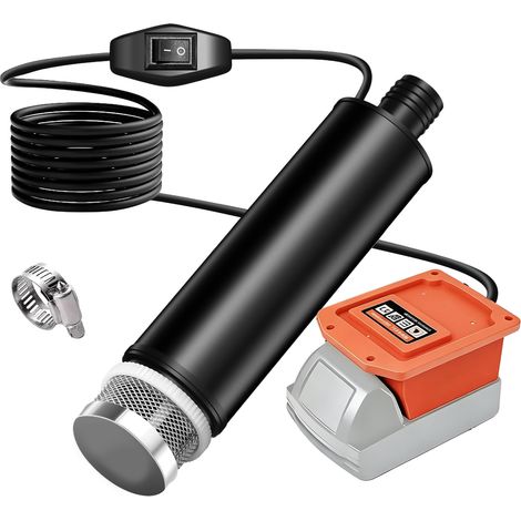 Pompe à eau portable pour batterie au lithium 18 V M18, mini pompe à eau, pompe de transfert d'eau, pompe à eau sale, pompe utilitaire pour jardin, jacuzzi, réservoir, piscine (1/5)