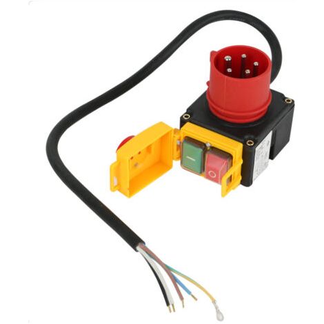 Interrupteur électromagnétique à 4 broches KJD12, 12 A, 250 V, bouton de démarrage magnétique type Kedu, accessoires pour contrôleur d’outils électriques (1/4)