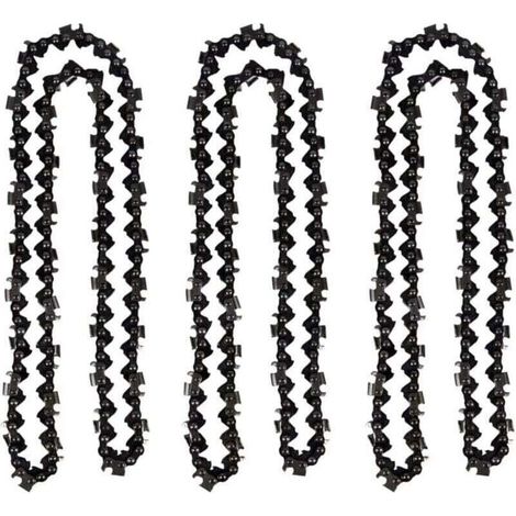 Enowelir Lot De 3 Chaînes De Tronçonneuse 50 Cm 0.325 Pouces 1.5 Mm 76 Maillons Compatible Timberpro Hyundai (1/4)