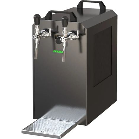 Dispensador de cerveza, Máquina de cerveza con bomba de diafragma de 2 líneas STREAM 80K - enfriador seco (1/4)