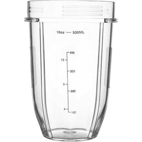 Gobelet Mélangeur Compatible Avec Ninja, Gobelet For Extracteur De Jus Grande Capacité 530 Ml, Ensemble De Pièces De Rechange For Mélangeurs(18oz)