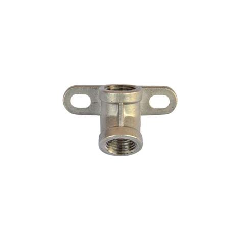 SUPPORTO A PARETE INOX PER ABBEVERATOIO A SUCCHIOTTO PER SUINI  angolo 45  ° filetto 1/2