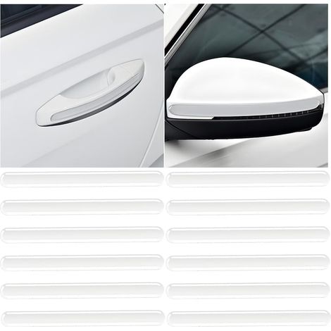 12 Pcs Car Anti Collision Strips Anti Scratch Waterproof Bumper Protector Clear Anti Collision Anti Friction Accessories for Car (1/5)