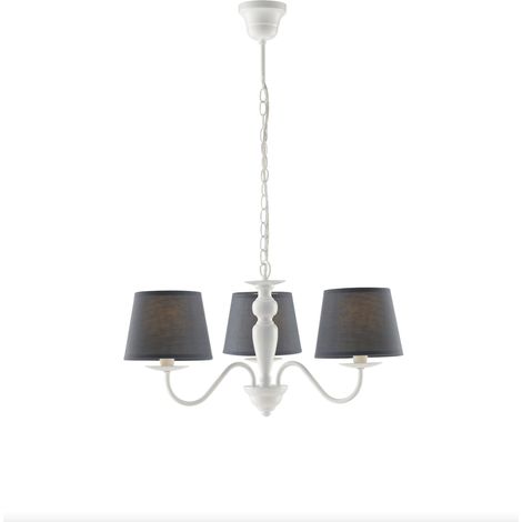 Lampadario Favola Bianco 5Xe14 56X30Cm - Fan Europe (1/2)