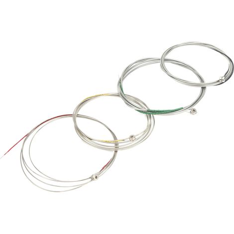 4 Cordes pour Basse en Acier Nickelé, Set de Cordes de Guitare Basse, Accessoires Musique (1/5)