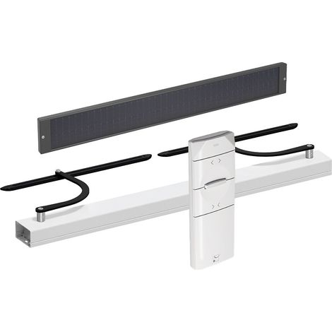 Slid'Up By Mantion – Motorisation solaire pour volet battant 2 vantaux – Baie 0,8 à 1,5 m – Autonome avec panneau solaire – Moteur silencieux
