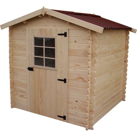 Casetta 2x2 in Legno 20 mm da Giardino Esterno per Attrezzi Blockhouse Rimessa (1/4)