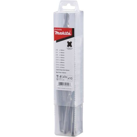 Makita D-41470  Assortimento punte/scalpelli  SDS-Plus 10pz.